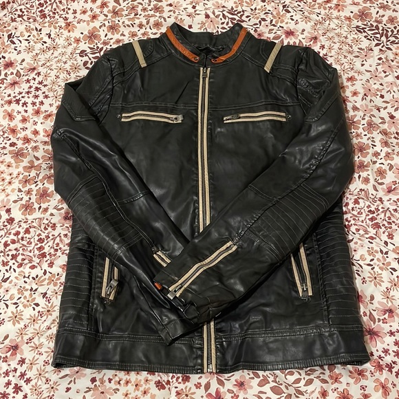 Source Unknown Jackets & Blazers - Vintage leather motorcycle jacket